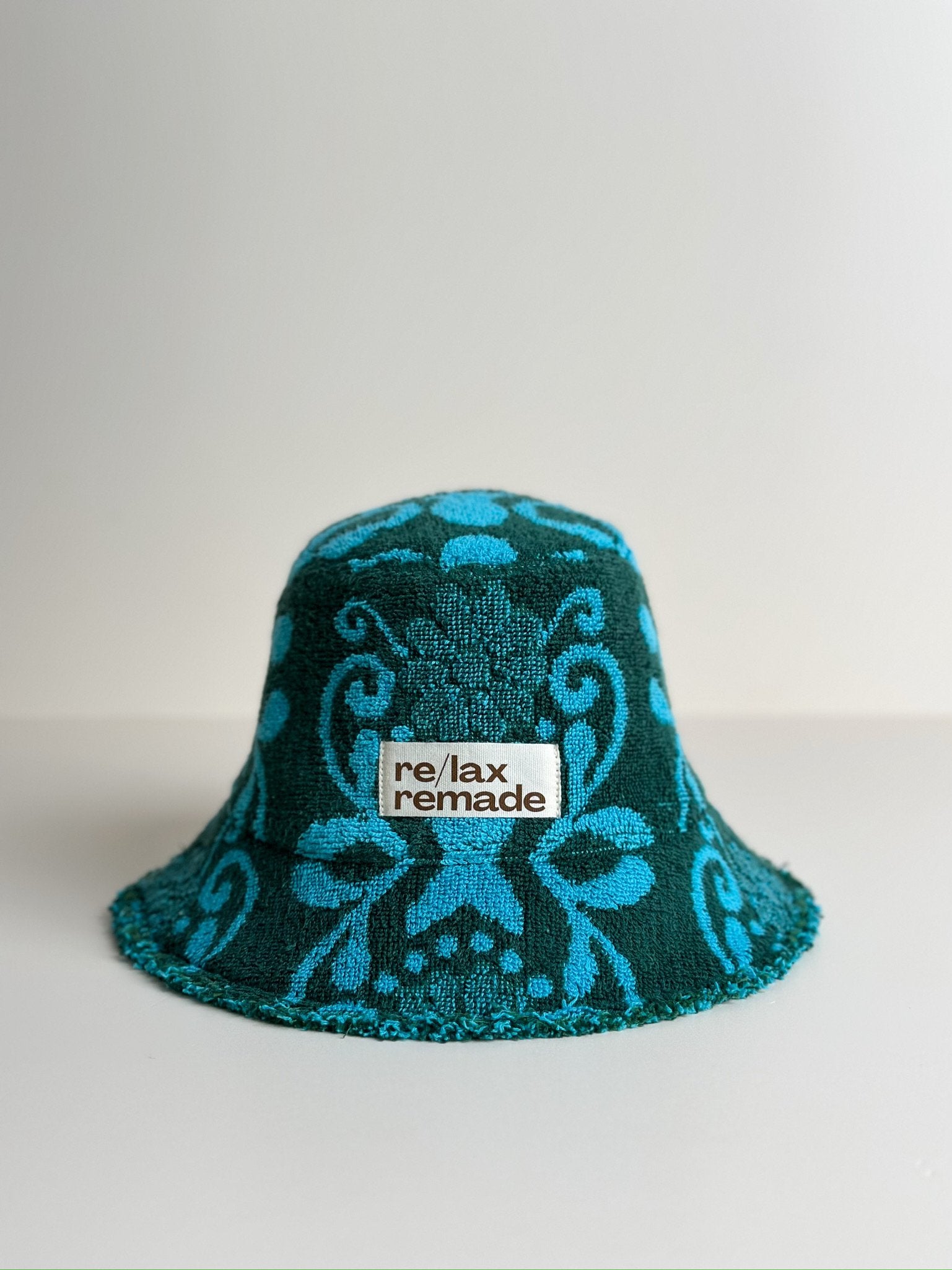 Relax Remade handmade one-of-a-kind fashionable hats 100% designed and made in Australia from up-cycled vintage towels