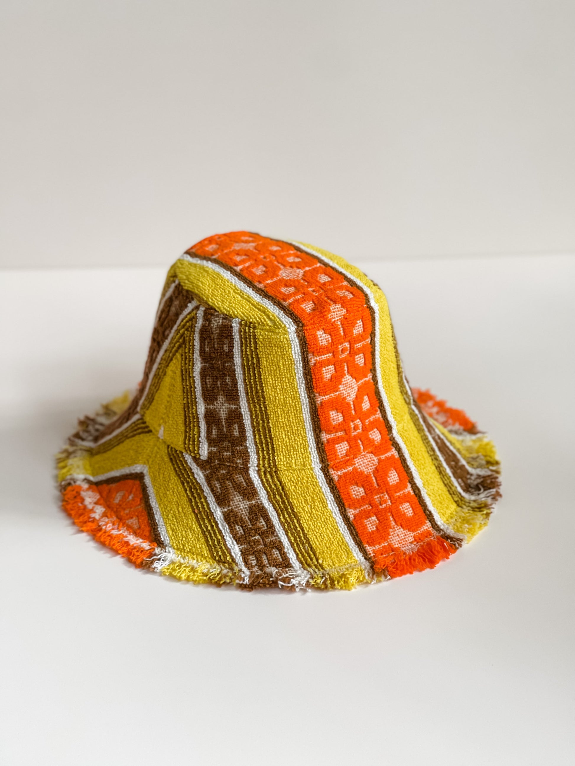 Relax Remade handmade one-of-a-kind fashionable hats 100% designed and made in Australia from up-cycled vintage towels